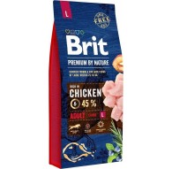 BRIT Premium by Nature Adult Large Chicken - dry dog food - 15 kg