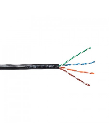 EmiterNet External Gelled UTP (U/UTP) Cat.5e Cable, 4x2x0.5 Wire, PE+GEL