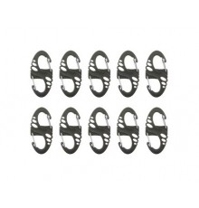 Mil-Tec S-Hook snap hook set - Green