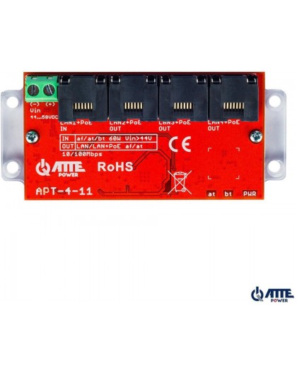 ATTE APT-4-11 PoE Switch 4 Port 10/100Mbps, Extender