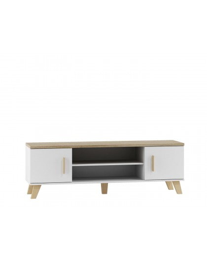 Cama TV stand LOTTA 160 2D2K white/sonoma