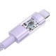 Кабель Baseus Gem USB to IP 2.4A кабель для быстрой зарядки 2 м Фиолетовый