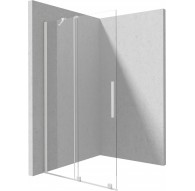 Walk-in shower wall 100 cm - sliding