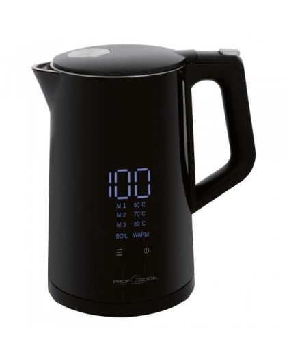ProfiCook PC-WKS 1243 electric kettle 1.7 L 2200 W Black