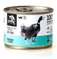 3COTY 12. Chicken with duck - wet cat food - 180g