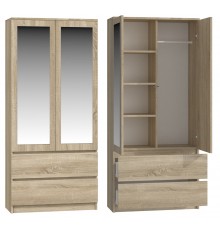 Topeshop SS-90 SON LUS KPL bedroom wardrobe/closet 5 shelves 2 door(s) Oak
