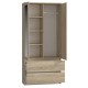 Topeshop SS-90 SON LUS KPL bedroom wardrobe/closet 5 shelves 2 door(s) Oak