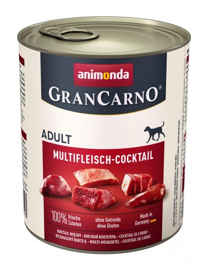 animonda GranCarno multi meat cocktail Beef, Chicken, Game, Heart, Turkey Adult 800 g
