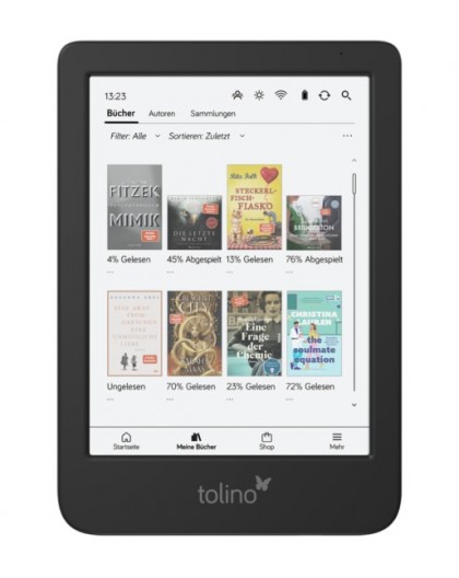 Tolino shine color e-book reader Touchscreen 16 GB Wi-Fi Black