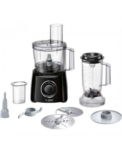 Bosch MCM3201B food processor 800 W 2.3 L Black, Transparent