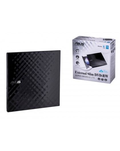 ASUS SDRW-08D2S-U Lite optical disc drive DVD±RW Black