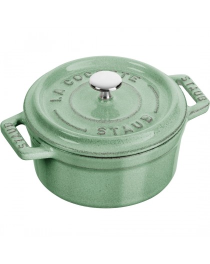 STAUB MINI COCOTTE Mini Cast Iron Pot Round 250 ml, Mint