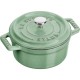 STAUB MINI COCOTTE Мини-красная чугунная кастрюля круглая 250 мл, Мятный