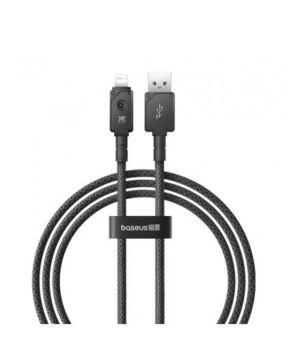 Baseus Unbreakable USB A to iP cable 1 m 5V-2.4A Black