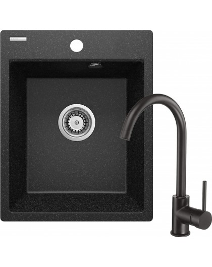 Graniitnõu 1-kaussi segisti kanssa