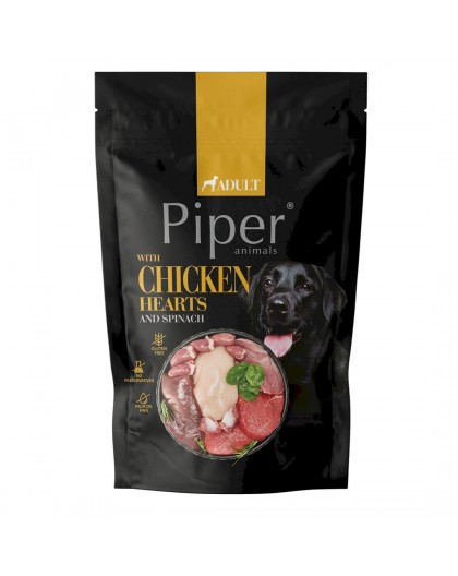 PIPER ANIMALS with chicken hearts and spinach - wet dog food - 500g