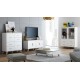 Cama display cabinet LOTTA 2D4D white + sonoma oak