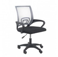 Topeshop FOTEL MORIS SZARY office/computer chair Padded seat Mesh backrest