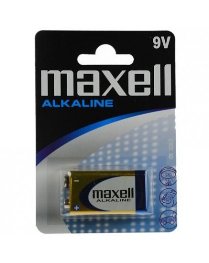 MAXELL battery Alkaline 9V, 6LR61, 1 pcs.