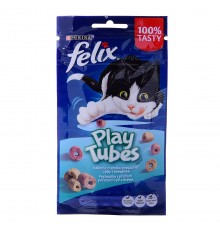 FELIX Play Tubes Fish, Shrimps - dry cat food - 50 g