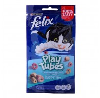 FELIX Play Tubes Fish, Shrimps - dry cat food - 50 g