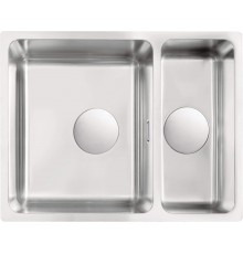 1.5-bowl undermount steel sink