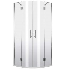 Semicircular shower enclosure 80x80 cm - quadruple glazed