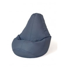 Sako bag pouffe Pear grey L 105 x 80 cm