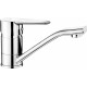Basin mixer with swivel spout
