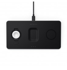 Satechi ST-X3TWCPM mobile device charger Headphones, Smartphone, Smartwatch Black AC Wireless charging Indoor