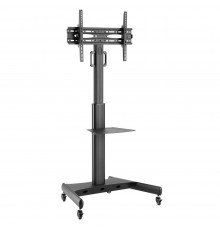 Techly Trolley Floor Support with Shelf LCD TV/LED 32-65"