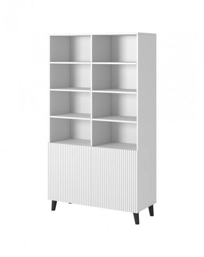 Shelving unit PAFOS 100x40x176.5 cm white matt