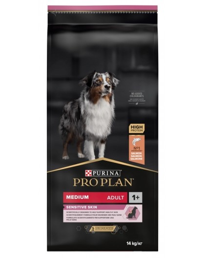 Purina Medium Adult Sensitive Skin 14 kg Salmon