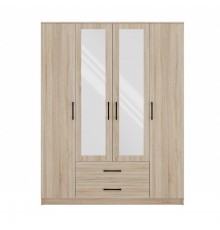 Topeshop ROMANA 160 SON bedroom wardrobe/closet 11 shelves 4 door(s) Oak