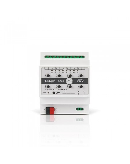 Satel KNX-SA24 smart home actuator DIN rail-mounted Switching actuator 8 channels