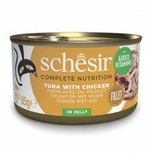 SCHESIR Tuunikala kanaželees - märg kassitoit - 85g