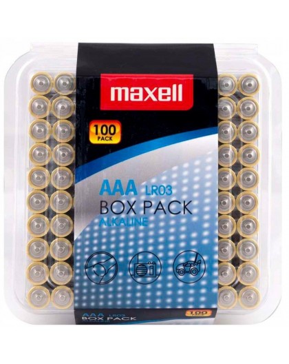 MAXELL Alkaline aku LR03 AAA 1.5V 100 tk.