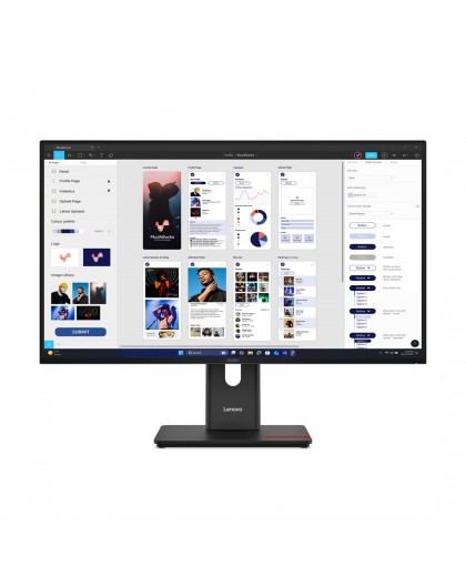 Lenovo ThinkVision T32UD-40 LED display 80 cm (31.5") 3840 x 2160 pixels 4K Ultra HD LCD Black