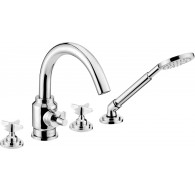 4-hole bathtub mixer with shower set