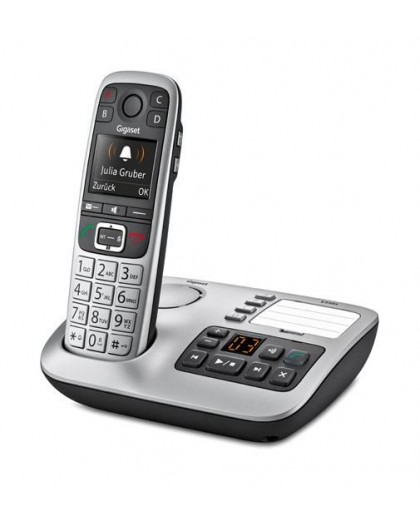 Gigaset E560A telephone DECT telephone Caller ID Black, Silver