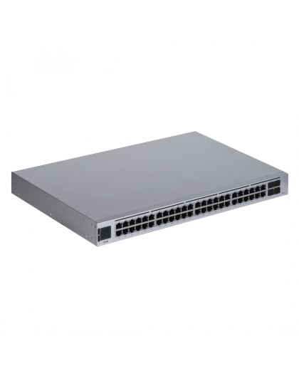 Ubiquiti UniFi USW-48-POE network switch Managed L2 Gigabit Ethernet (10/100/1000) Power over Ethernet (PoE) 1U Stainless steel