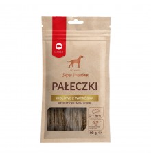 MACED Beef Sticks with liver - Dog treat - 100g