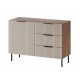 Cama Chest of drawers 2 ALMERA 104x42x75 walnut/cashmere