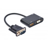 Gembird A-VGA-HDMI-02 video cable adapter 0.15 m HDMI + VGA (D-Sub) VGA (D-Sub) Black