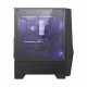 MSI MAG FORGE 100M Mid Tower Gaming Computer Case 'Black, 2x 120mm ARGB PWM Fan, 1x 120mm Fan, 1-6 ARGB Hub, Mystic Light Sync, 