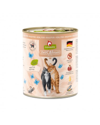 GRANATAPET DeliCATessen Pur Veal - wet cat food - 800g