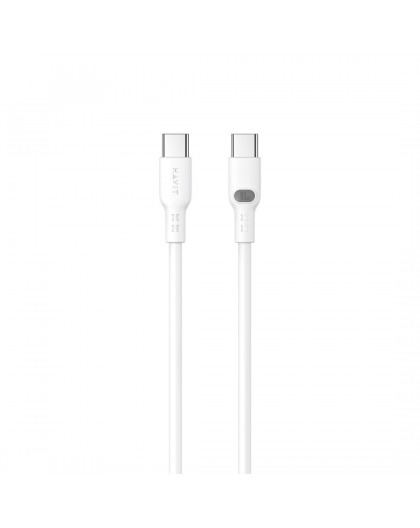 Havit CB6279 - USB Type C to USB Type C charging cable, 1 m (white)