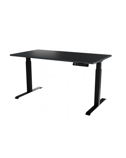 Desk with electric height adjustment MOON LONG 150x80x72-120 black/anthracite