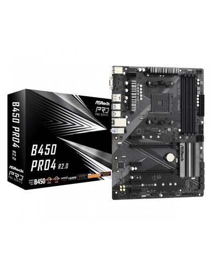 Asrock B450 Pro4 R2.0 Socket AM4 ATX AMD B450