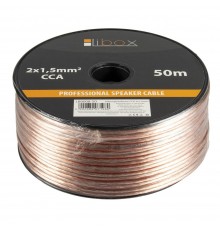 Libox Kabel głośnikowy 2x1,50mm LB0008-50 audio cable 50 m Transparent